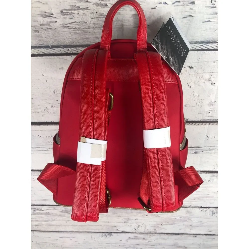 New Exclusive Game of Thrones Cersei Loungefly Mini Backpack‎ Red NWT